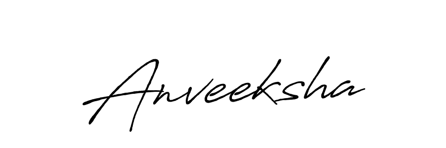 Also we have Anveeksha name is the best signature style. Create professional handwritten signature collection using Antro_Vectra_Bolder autograph style. Anveeksha signature style 7 images and pictures png