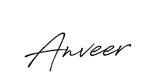 Design your own signature with our free online signature maker. With this signature software, you can create a handwritten (Antro_Vectra_Bolder) signature for name Anveer. Anveer signature style 7 images and pictures png