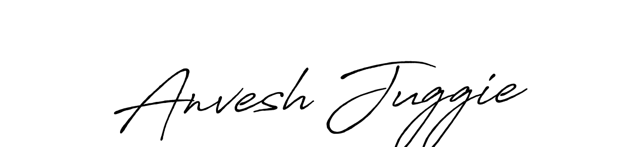 Here are the top 10 professional signature styles for the name Anvesh Juggie. These are the best autograph styles you can use for your name. Anvesh Juggie signature style 7 images and pictures png