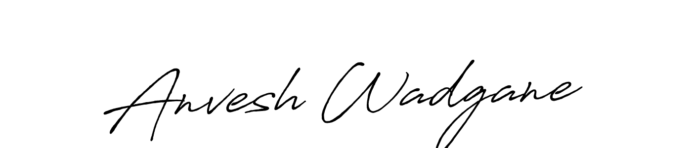 Here are the top 10 professional signature styles for the name Anvesh Wadgane. These are the best autograph styles you can use for your name. Anvesh Wadgane signature style 7 images and pictures png