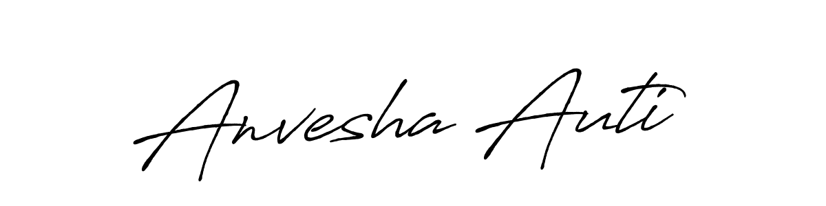 How to make Anvesha Auti signature? Antro_Vectra_Bolder is a professional autograph style. Create handwritten signature for Anvesha Auti name. Anvesha Auti signature style 7 images and pictures png