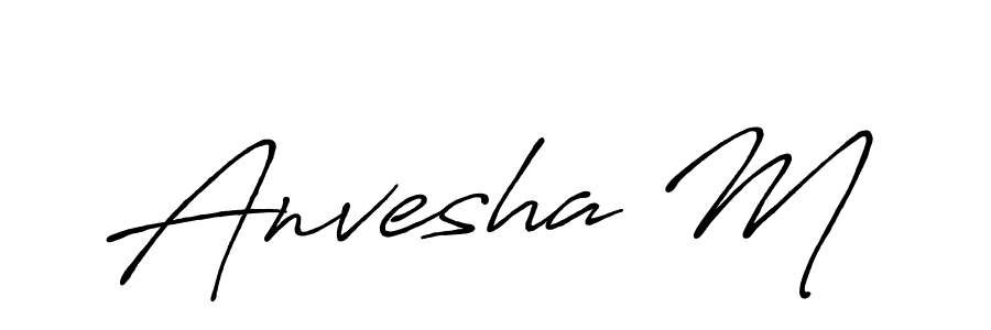 Make a short Anvesha M signature style. Manage your documents anywhere anytime using Antro_Vectra_Bolder. Create and add eSignatures, submit forms, share and send files easily. Anvesha M signature style 7 images and pictures png