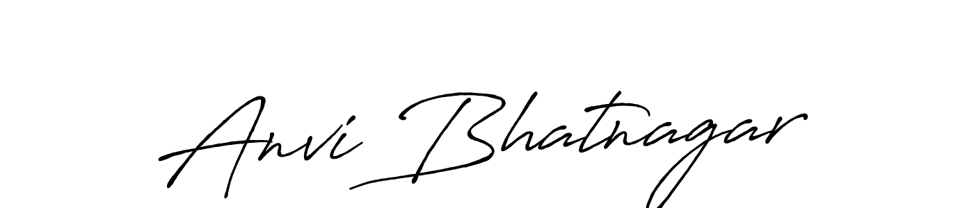 The best way (Antro_Vectra_Bolder) to make a short signature is to pick only two or three words in your name. The name Anvi Bhatnagar include a total of six letters. For converting this name. Anvi Bhatnagar signature style 7 images and pictures png