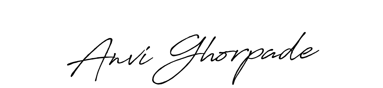 Anvi Ghorpade stylish signature style. Best Handwritten Sign (Antro_Vectra_Bolder) for my name. Handwritten Signature Collection Ideas for my name Anvi Ghorpade. Anvi Ghorpade signature style 7 images and pictures png