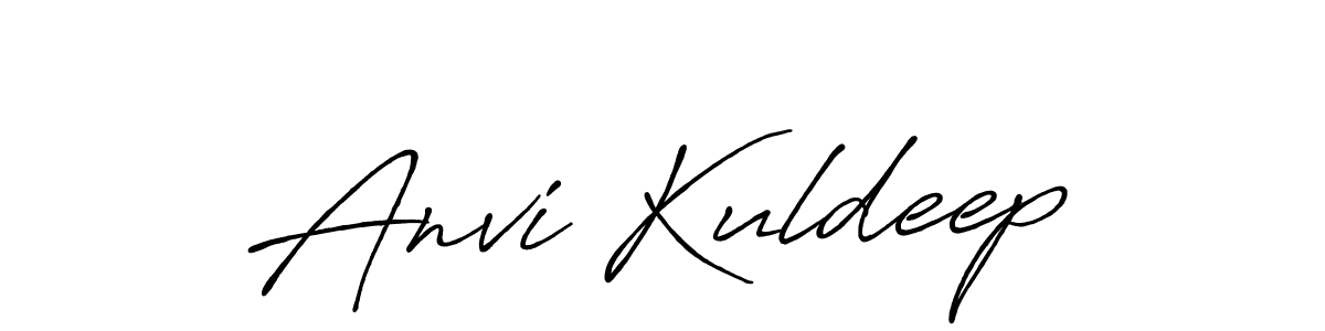 How to make Anvi Kuldeep signature? Antro_Vectra_Bolder is a professional autograph style. Create handwritten signature for Anvi Kuldeep name. Anvi Kuldeep signature style 7 images and pictures png