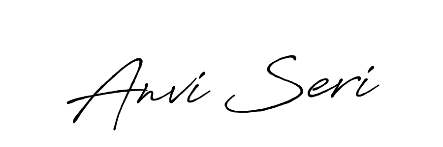 Also we have Anvi Seri name is the best signature style. Create professional handwritten signature collection using Antro_Vectra_Bolder autograph style. Anvi Seri signature style 7 images and pictures png