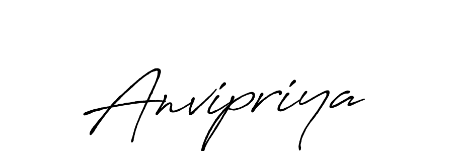 Anvipriya stylish signature style. Best Handwritten Sign (Antro_Vectra_Bolder) for my name. Handwritten Signature Collection Ideas for my name Anvipriya. Anvipriya signature style 7 images and pictures png