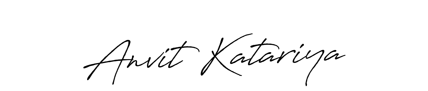 Design your own signature with our free online signature maker. With this signature software, you can create a handwritten (Antro_Vectra_Bolder) signature for name Anvit Katariya. Anvit Katariya signature style 7 images and pictures png