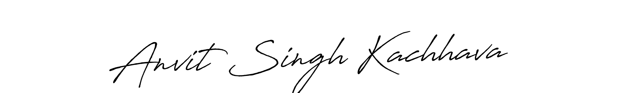 Design your own signature with our free online signature maker. With this signature software, you can create a handwritten (Antro_Vectra_Bolder) signature for name Anvit Singh Kachhava. Anvit Singh Kachhava signature style 7 images and pictures png