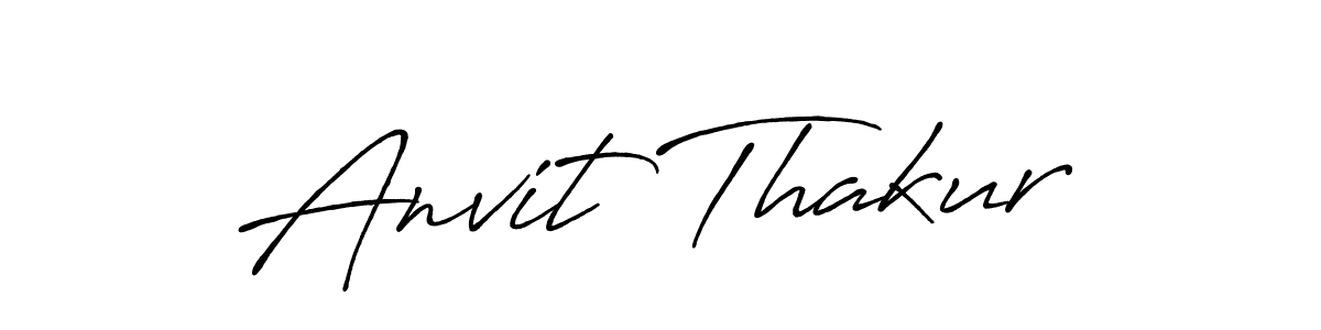 Design your own signature with our free online signature maker. With this signature software, you can create a handwritten (Antro_Vectra_Bolder) signature for name Anvit Thakur. Anvit Thakur signature style 7 images and pictures png