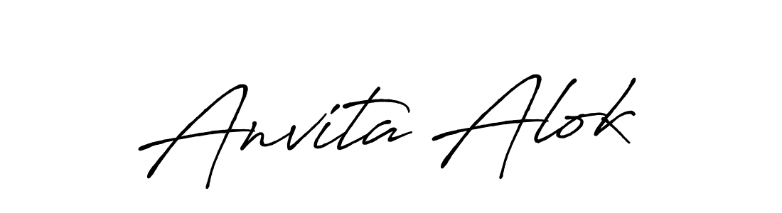 if you are searching for the best signature style for your name Anvita Alok. so please give up your signature search. here we have designed multiple signature styles  using Antro_Vectra_Bolder. Anvita Alok signature style 7 images and pictures png