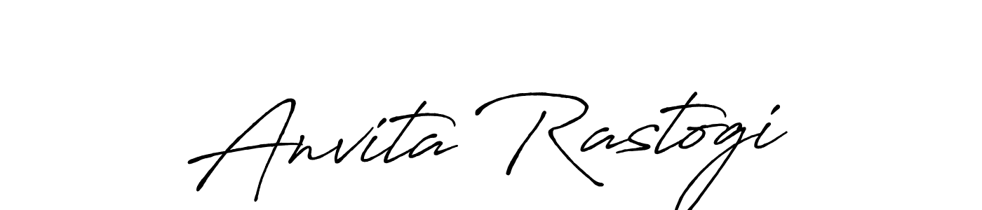 How to make Anvita Rastogi signature? Antro_Vectra_Bolder is a professional autograph style. Create handwritten signature for Anvita Rastogi name. Anvita Rastogi signature style 7 images and pictures png