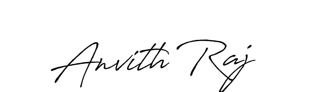 Design your own signature with our free online signature maker. With this signature software, you can create a handwritten (Antro_Vectra_Bolder) signature for name Anvith Raj. Anvith Raj signature style 7 images and pictures png