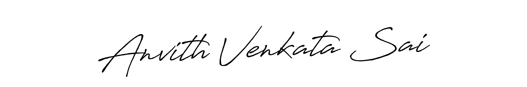 This is the best signature style for the Anvith Venkata Sai name. Also you like these signature font (Antro_Vectra_Bolder). Mix name signature. Anvith Venkata Sai signature style 7 images and pictures png