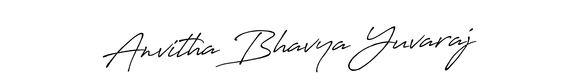Make a beautiful signature design for name Anvitha Bhavya Yuvaraj. Use this online signature maker to create a handwritten signature for free. Anvitha Bhavya Yuvaraj signature style 7 images and pictures png