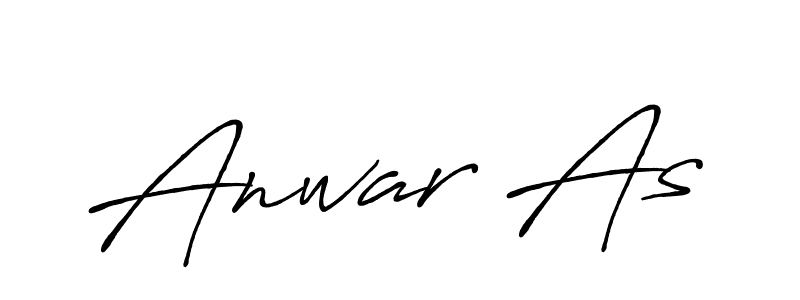 Also we have Anwar As name is the best signature style. Create professional handwritten signature collection using Antro_Vectra_Bolder autograph style. Anwar As signature style 7 images and pictures png