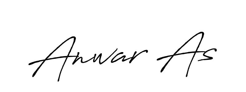 Also we have Anwar As name is the best signature style. Create professional handwritten signature collection using Antro_Vectra_Bolder autograph style. Anwar As signature style 7 images and pictures png