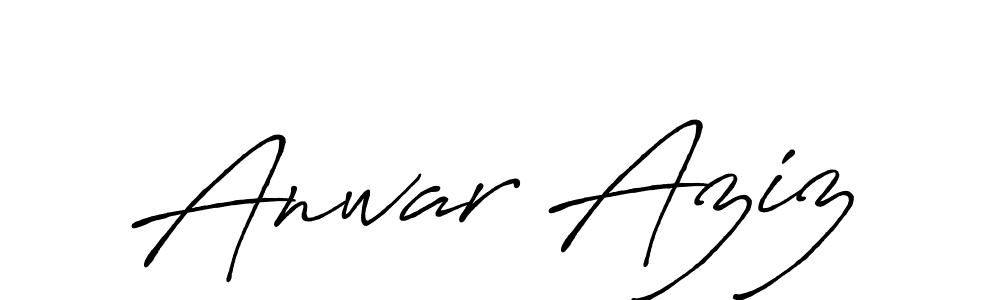It looks lik you need a new signature style for name Anwar Aziz. Design unique handwritten (Antro_Vectra_Bolder) signature with our free signature maker in just a few clicks. Anwar Aziz signature style 7 images and pictures png