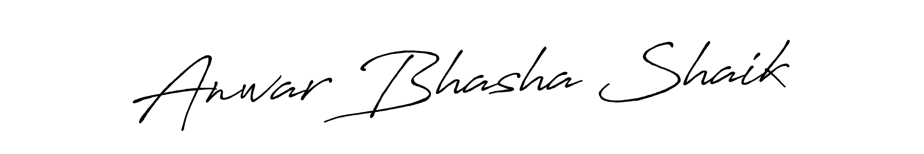 Create a beautiful signature design for name Anwar Bhasha Shaik. With this signature (Antro_Vectra_Bolder) fonts, you can make a handwritten signature for free. Anwar Bhasha Shaik signature style 7 images and pictures png