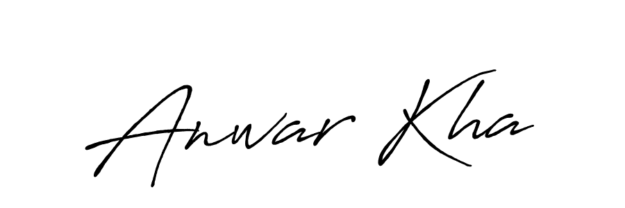 Create a beautiful signature design for name Anwar Kha. With this signature (Antro_Vectra_Bolder) fonts, you can make a handwritten signature for free. Anwar Kha signature style 7 images and pictures png