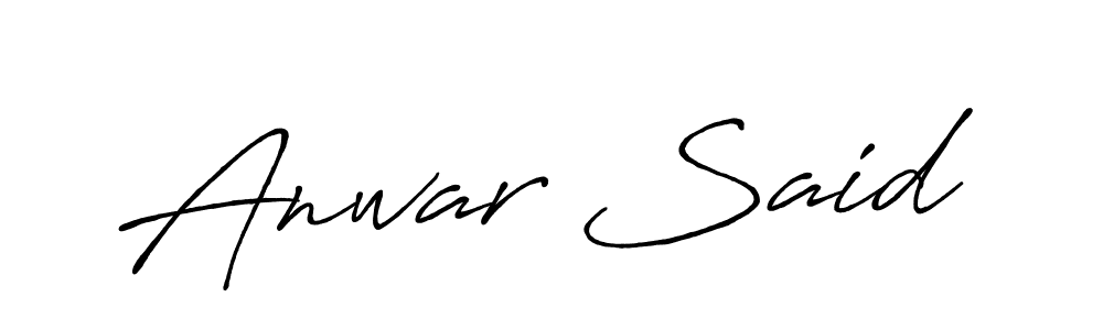It looks lik you need a new signature style for name Anwar Said. Design unique handwritten (Antro_Vectra_Bolder) signature with our free signature maker in just a few clicks. Anwar Said signature style 7 images and pictures png
