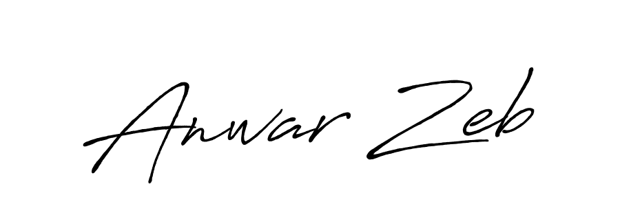 Use a signature maker to create a handwritten signature online. With this signature software, you can design (Antro_Vectra_Bolder) your own signature for name Anwar Zeb. Anwar Zeb signature style 7 images and pictures png