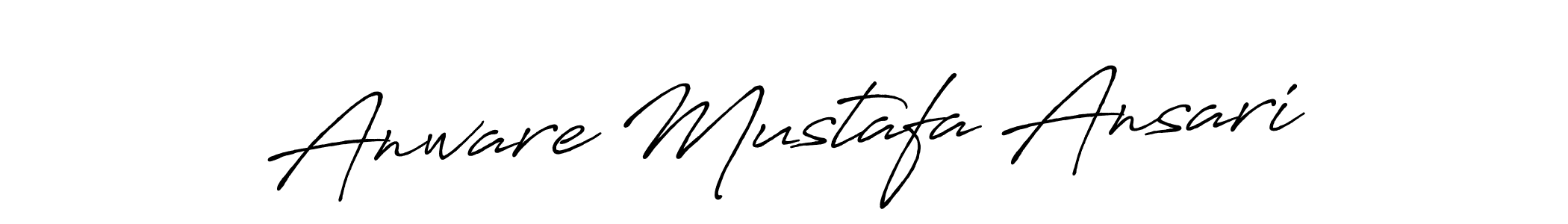 Design your own signature with our free online signature maker. With this signature software, you can create a handwritten (Antro_Vectra_Bolder) signature for name Anware Mustafa Ansari. Anware Mustafa Ansari signature style 7 images and pictures png