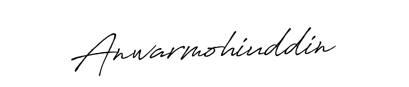 Create a beautiful signature design for name Anwarmohiuddin. With this signature (Antro_Vectra_Bolder) fonts, you can make a handwritten signature for free. Anwarmohiuddin signature style 7 images and pictures png