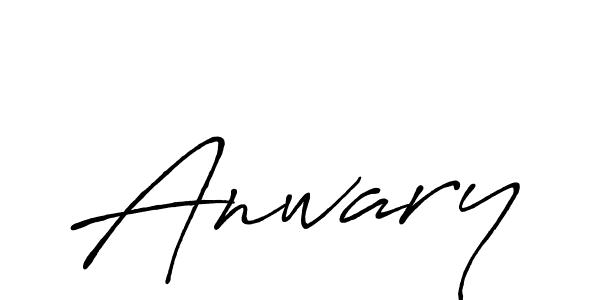 Design your own signature with our free online signature maker. With this signature software, you can create a handwritten (Antro_Vectra_Bolder) signature for name Anwary. Anwary signature style 7 images and pictures png