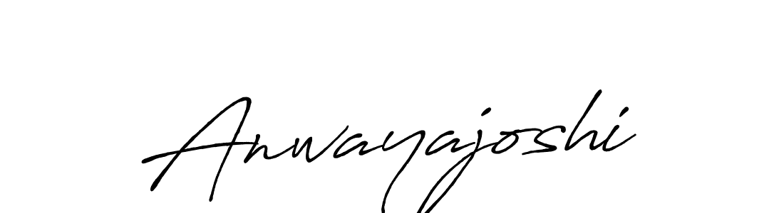 Make a beautiful signature design for name Anwayajoshi. With this signature (Antro_Vectra_Bolder) style, you can create a handwritten signature for free. Anwayajoshi signature style 7 images and pictures png