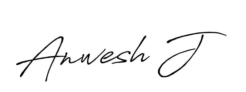 Make a beautiful signature design for name Anwesh J. With this signature (Antro_Vectra_Bolder) style, you can create a handwritten signature for free. Anwesh J signature style 7 images and pictures png