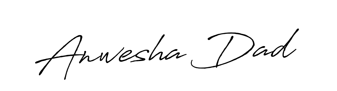 Anwesha Dad stylish signature style. Best Handwritten Sign (Antro_Vectra_Bolder) for my name. Handwritten Signature Collection Ideas for my name Anwesha Dad. Anwesha Dad signature style 7 images and pictures png