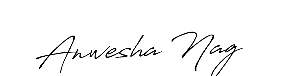 How to make Anwesha Nag signature? Antro_Vectra_Bolder is a professional autograph style. Create handwritten signature for Anwesha Nag name. Anwesha Nag signature style 7 images and pictures png
