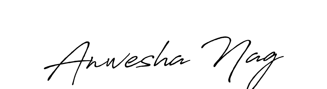 How to make Anwesha Nag signature? Antro_Vectra_Bolder is a professional autograph style. Create handwritten signature for Anwesha Nag name. Anwesha Nag signature style 7 images and pictures png