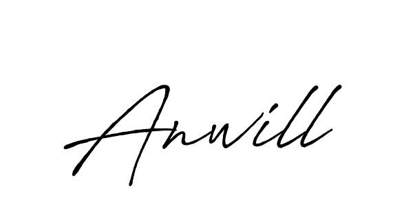 You should practise on your own different ways (Antro_Vectra_Bolder) to write your name (Anwill) in signature. don't let someone else do it for you. Anwill signature style 7 images and pictures png