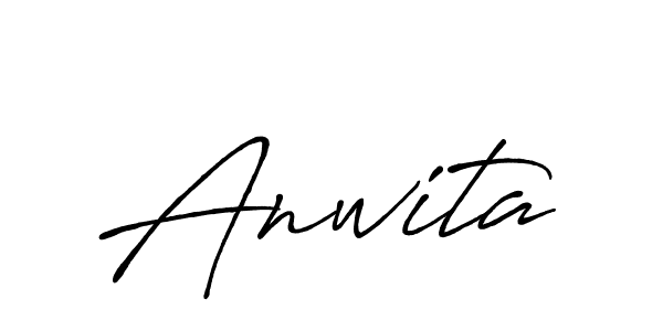 Create a beautiful signature design for name Anwita. With this signature (Antro_Vectra_Bolder) fonts, you can make a handwritten signature for free. Anwita signature style 7 images and pictures png