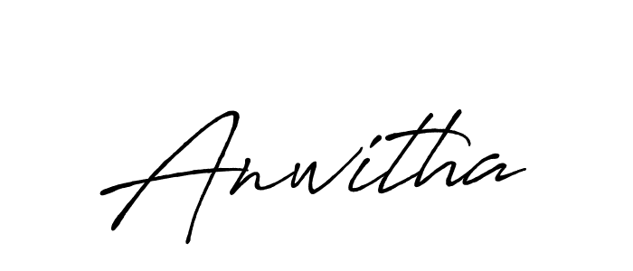 Also we have Anwitha name is the best signature style. Create professional handwritten signature collection using Antro_Vectra_Bolder autograph style. Anwitha signature style 7 images and pictures png