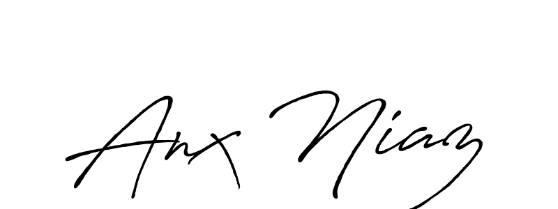 Make a beautiful signature design for name Anx Niaz. With this signature (Antro_Vectra_Bolder) style, you can create a handwritten signature for free. Anx Niaz signature style 7 images and pictures png