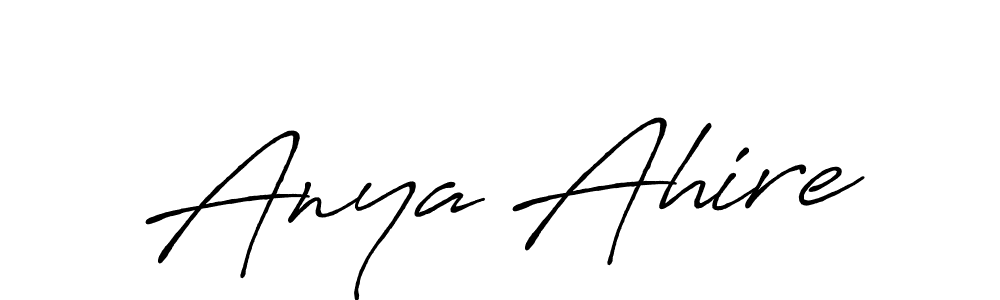 Similarly Antro_Vectra_Bolder is the best handwritten signature design. Signature creator online .You can use it as an online autograph creator for name Anya Ahire. Anya Ahire signature style 7 images and pictures png