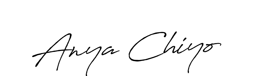 Use a signature maker to create a handwritten signature online. With this signature software, you can design (Antro_Vectra_Bolder) your own signature for name Anya Chiyo. Anya Chiyo signature style 7 images and pictures png