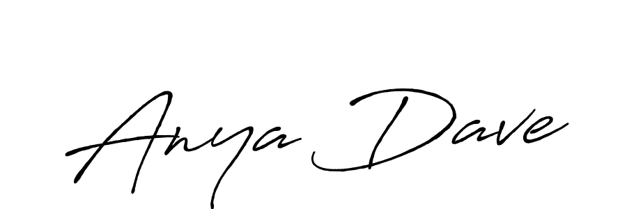 How to make Anya Dave signature? Antro_Vectra_Bolder is a professional autograph style. Create handwritten signature for Anya Dave name. Anya Dave signature style 7 images and pictures png