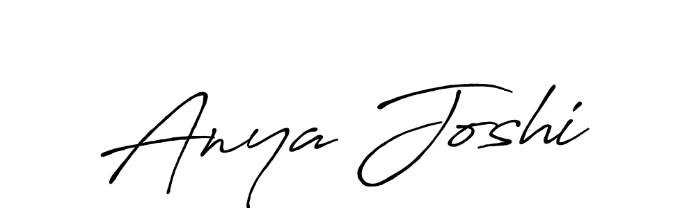 Also You can easily find your signature by using the search form. We will create Anya Joshi name handwritten signature images for you free of cost using Antro_Vectra_Bolder sign style. Anya Joshi signature style 7 images and pictures png