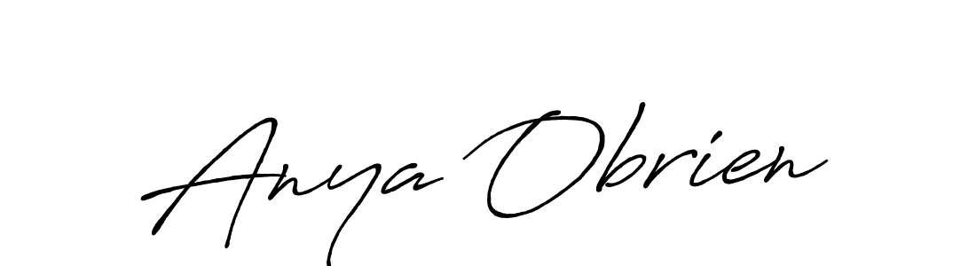 Make a beautiful signature design for name Anya Obrien. Use this online signature maker to create a handwritten signature for free. Anya Obrien signature style 7 images and pictures png