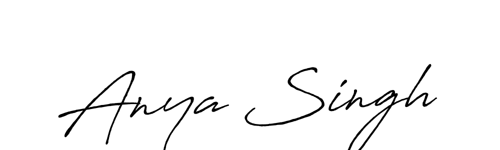 The best way (Antro_Vectra_Bolder) to make a short signature is to pick only two or three words in your name. The name Anya Singh include a total of six letters. For converting this name. Anya Singh signature style 7 images and pictures png