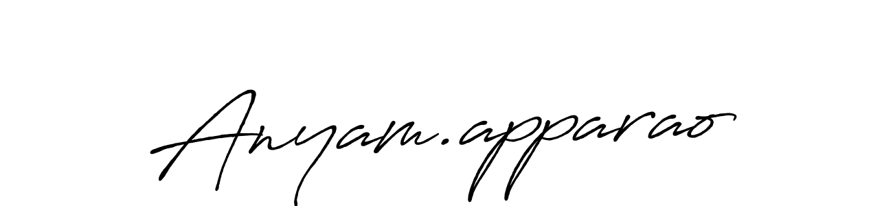 Also we have Anyam.apparao name is the best signature style. Create professional handwritten signature collection using Antro_Vectra_Bolder autograph style. Anyam.apparao signature style 7 images and pictures png