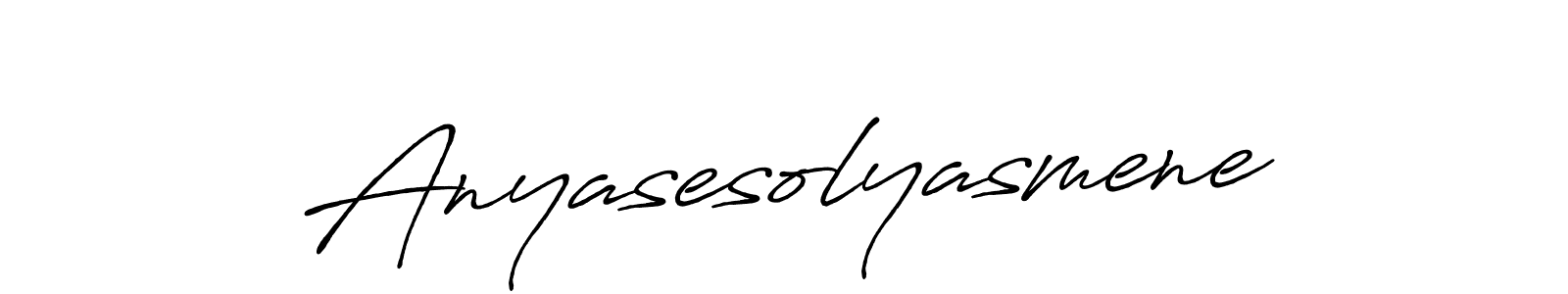 How to make Anyasesolyasmene signature? Antro_Vectra_Bolder is a professional autograph style. Create handwritten signature for Anyasesolyasmene name. Anyasesolyasmene signature style 7 images and pictures png