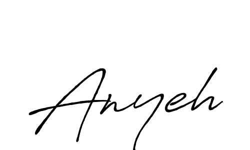 Also we have Anyeh name is the best signature style. Create professional handwritten signature collection using Antro_Vectra_Bolder autograph style. Anyeh signature style 7 images and pictures png
