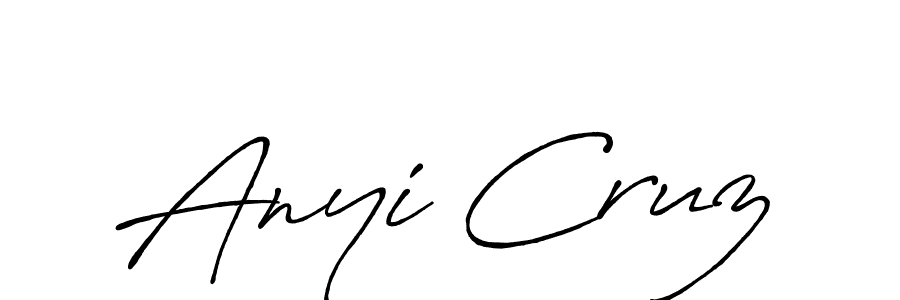 Also we have Anyi Cruz name is the best signature style. Create professional handwritten signature collection using Antro_Vectra_Bolder autograph style. Anyi Cruz signature style 7 images and pictures png