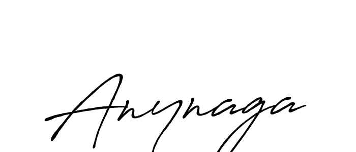 Create a beautiful signature design for name Anynaga. With this signature (Antro_Vectra_Bolder) fonts, you can make a handwritten signature for free. Anynaga signature style 7 images and pictures png