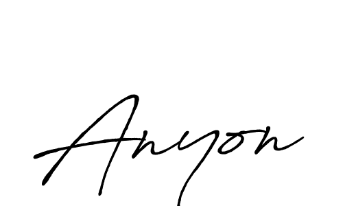 Also we have Anyon name is the best signature style. Create professional handwritten signature collection using Antro_Vectra_Bolder autograph style. Anyon signature style 7 images and pictures png